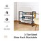 2/3/4 Tiers Flat and Slant Metal Shoe Rack for Entryway Hallway